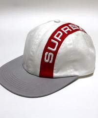 Supreme 2018FW Stripe 6 Panel Cap White