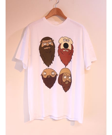 【古着】DELTA FAMILY GUY MEETS DUCK DYNASTY Tee White Size L