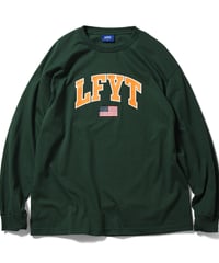 LFYT OLD GLORY ARCH LOGO L/S TEE  DARK GREEN Size XL