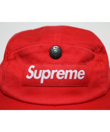 SUPREME 18AW Snap Button Pocket Camp Cap Red キャンプキャップ