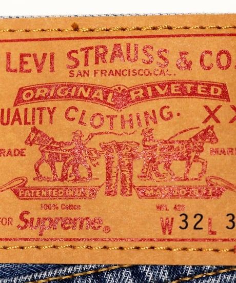 Supreme/Levi’s Custom fit 505 Jeans indigo W32×L32