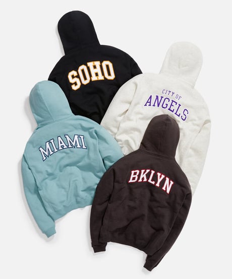 KITH × RUSSELL ATHLETIC × VOGUE City of Angels Hoodie OFF WHITE Size M