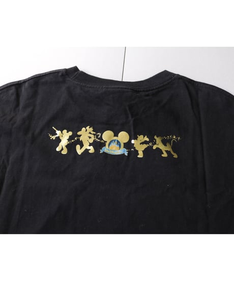 【古着】WALT DISNEY WORLD 50th CELEBRATION Tee Black Size XXL