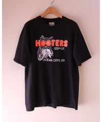 【古着】HOOTERS HANES BEEFY T Black Size XL