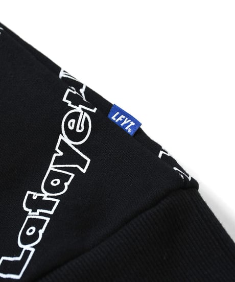 LFYT OUTLINE LOGO ALLOVER HOODED SWEATSHIRT BLACK