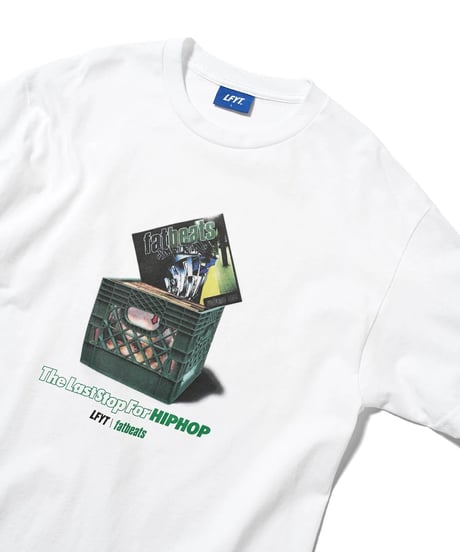 LFYT × fatbeats MILK CRATE S/S TEE White