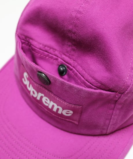 SUPREME 18AW Snap Button Pocket Camp Cap Magenta キャンプキャップ