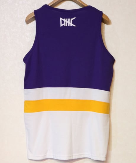 ETHIK TANK TOP PURPLE/YELLOW/WHITE Size US M