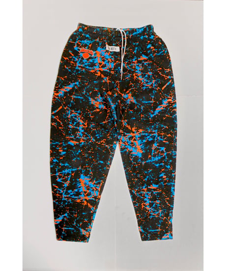 【古着】ZUBAZ NY KNICKS PANTS Black/Splatter Size M