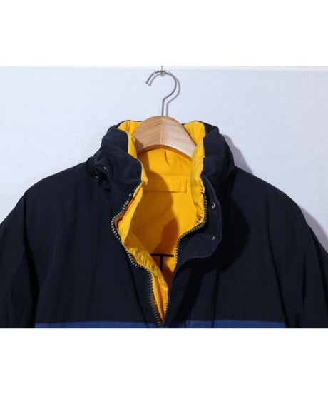 【古着】NAUTICA DOWN JACKET REVERSIBLE Black/Yellow Size XL