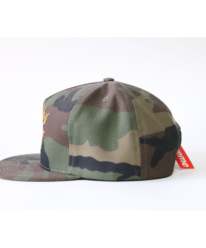 【新品未使用】Supreme Fire 5-Panel Cap 2017FW Supreme Fire 5-Panel Black - FW17 - US