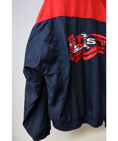【古着】FILA NYLON JACKET Navy Size M
