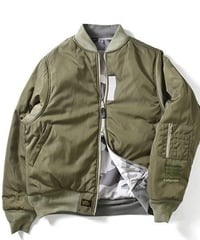 Lafayette CAMO REVERSIBLE FLIGHT JACKET MILITARY GREEN <M>