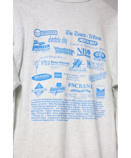 【古着】FRUIT OF THE LOOM MOTOWN MARATHON L/S Tee Heather Grey Size L