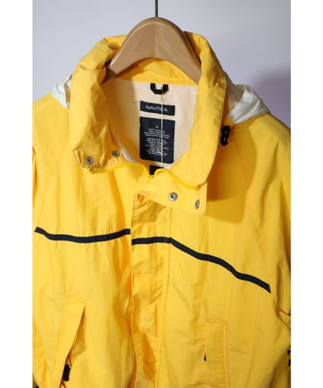 【古着】NAUTICA NYLON JACKET Yellow Size M
