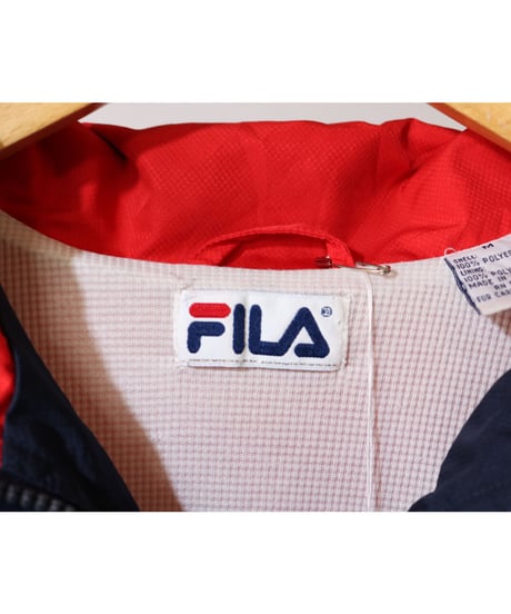 【古着】FILA NYLON JACKET Navy Size M