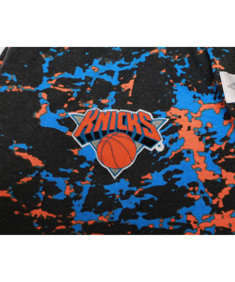 【古着】ZUBAZ NY KNICKS PANTS Black/Splatter Size M