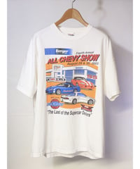 【古着】HANES BERGER CHEVY S/S TEE White Size XL