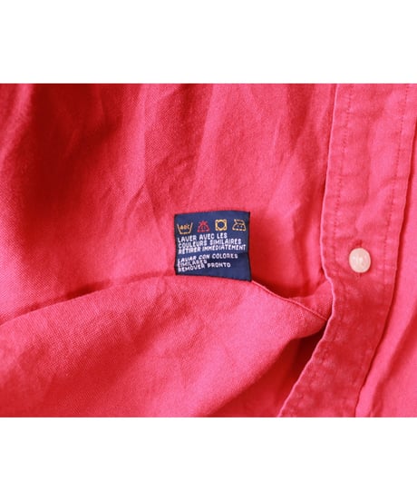 【古着】TOMMY HILFIGER SS BD SHIRTS Pink Size L