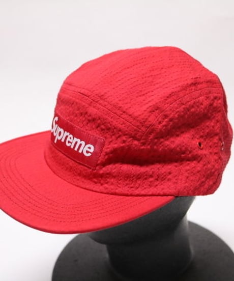 supreme TONAL SEERSUCKER CAMP CAP RED