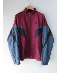 【古着】NIKE NYLON JACKET Wine/Smoke Grey/Black Size L
