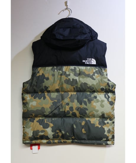 THE NORTH FACE "1996 RETRO NUPTSE VEST" Black / Camo Size US M / JP L
