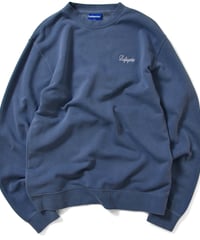 Lafayette ラファイエット PIGMENT DYED SCRIPT LOGO CREWNECK SWEATSHIRT クルーネック スウェット LFT19SS025 BLUE