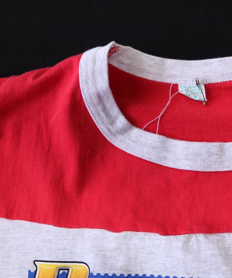 【古着】RUN TO THE SUN Tee Red/Grey Size XL