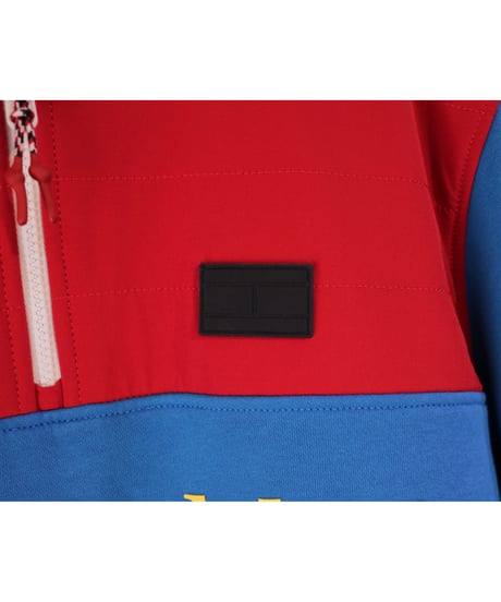 TOMMY HILFIGER PULLOVER HALFZIP TOP Red/Blue/Navy Size L