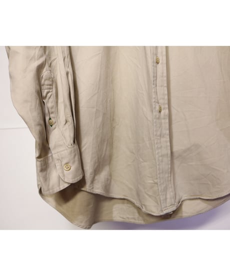 【古着】TOMMY HILFIGER BD SHIRT Beige Size M