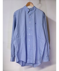 【古着】RALPH LAUREN L/S CHECK SHIRT Blue Size XL