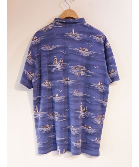 【古着】RALPH LAUREN SS POLO SHIRTS YACHT Blue Size XL
