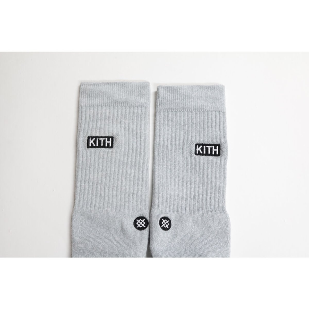 KITH CLASSIC LOGO STANCE SOX Grey Size L (US 9-