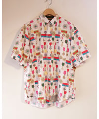 【古着】TOMMY HILFIGER MILITARY MEDAL BD SHIRT White Size L