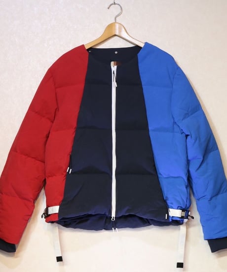 Kith Colorblocked Puffer Jacket Blue/Multi L Size