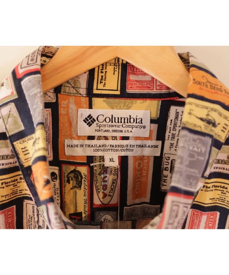 【古着】COLUMBIA STAMPS SS SHIRTS Multi Size XL