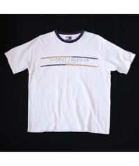 【古着】TOMMY HILFIGER ATHLETICS Tee White/Navy Size L