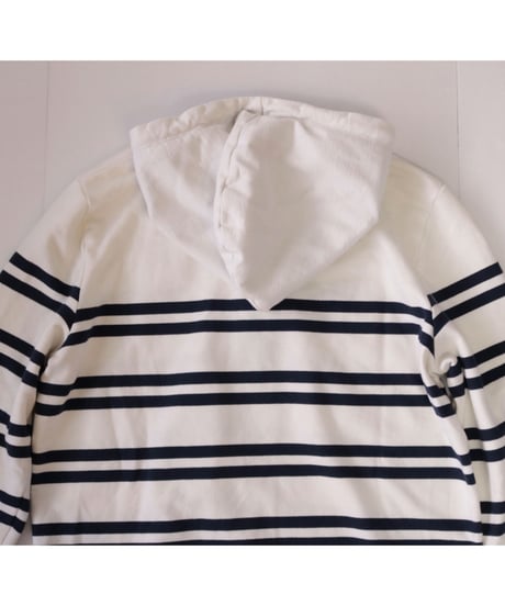 【古着】L.L. BEAN BORDER HOODIE White Size M