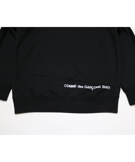 Supreme×COMME des GARCONS SHIRT 2018AW Split Box Logo Hooded Sweatshirt ブラック XL
