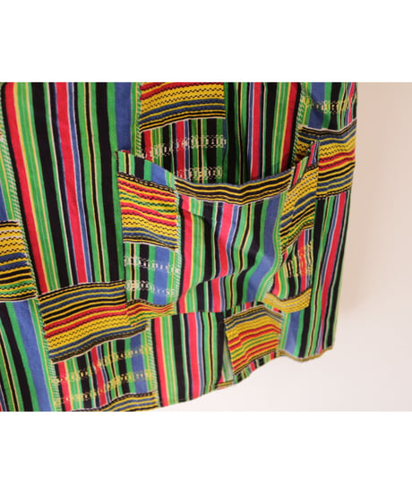 【古着】AFRICAN SHIRT Multi Color