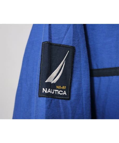 【古着】NAUTICA NYLON  JACKET Blue Size M