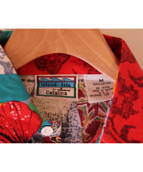 【古着】ISLAND LIFE CATALINA TROPICAL SHIRT Multi Size M