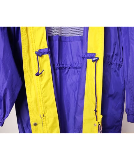 【古着】WOOLRICH WOMAN NYLON COAT Purple/Yellow Size M