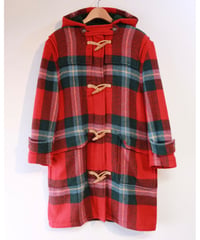 【古着】RALPH LAUREN TARTAN CHECK COAT Red Size M