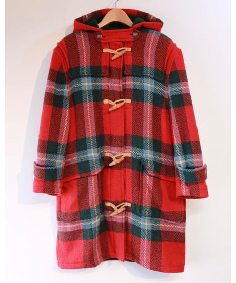 【古着】RALPH LAUREN TARTAN CHECK COAT Red Size M