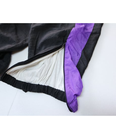 【古着】NYLON PANTS Black/Purple Size L