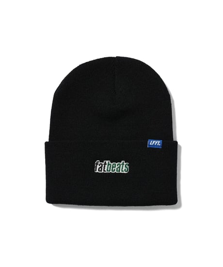 LFYT × fatbeats LONG BEANIE Black