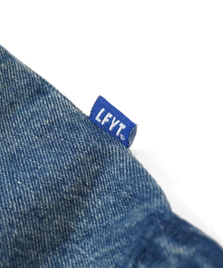LFYT LF LOGO WASHED DENIM COACH コーチジャケット JACKET BLUE ブルー