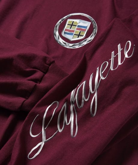 LFYT LUX CREST L/S TEE BURGUNDY Size XL