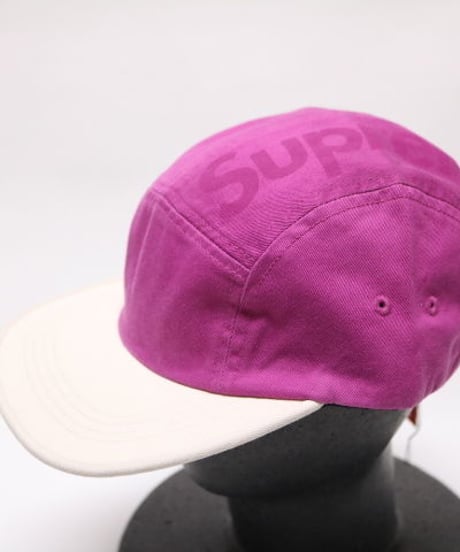 supreme 2017SS TONE TWILL TOP PANEL CAMP CAP MAGENDA